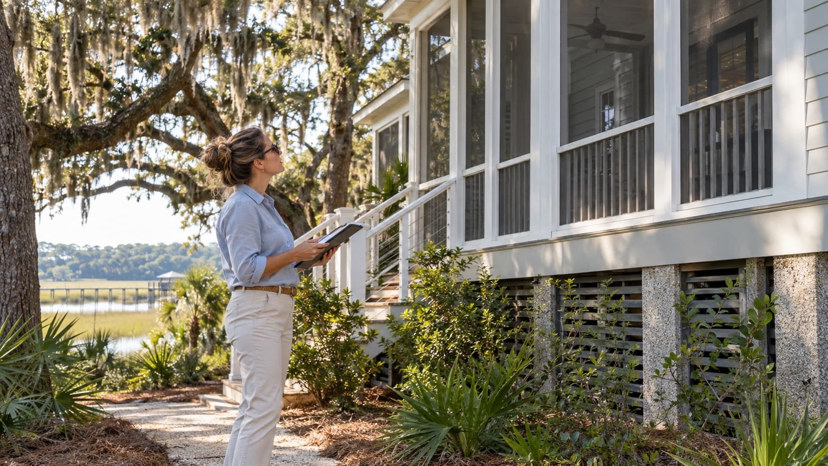 A walk-through of a raised coastal home